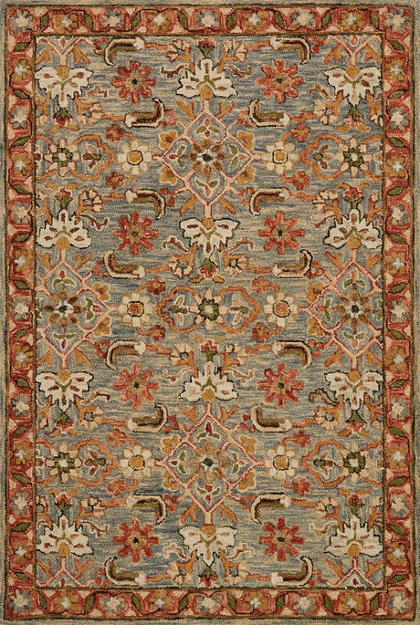 Loloi Victoria Vk - 10 Slate / Terracotta Rugs - Loloi - vitrvk - 10sltc2339