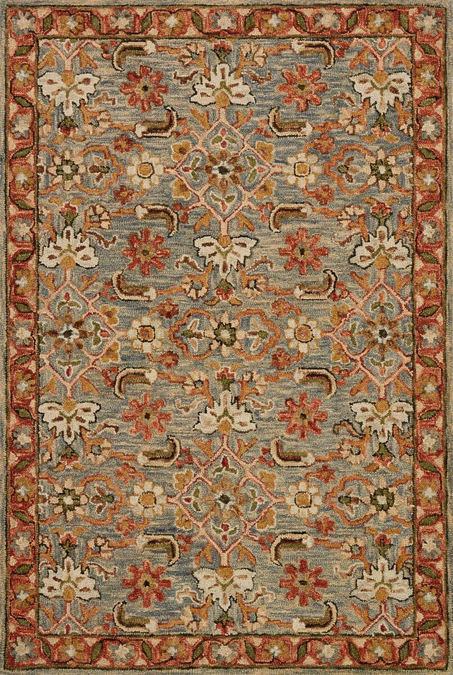 Loloi Victoria Vk - 10 Slate / Terracotta Rugs - Loloi - vitrvk - 10sltc2339