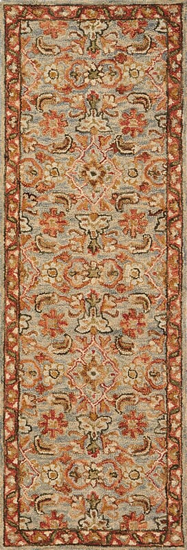 Loloi Victoria Vk - 10 Slate / Terracotta Rugs - Loloi - vitrvk - 10sltc2676