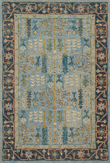 Loloi Victoria Vk - 12 Lt Blue / Dk Blue Rugs - Loloi - vitrvk - 12lbxd2339