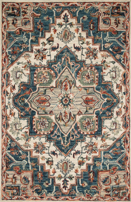 Loloi Victoria Vk - 16 Blue/Red Rug - Loloi - vitrvk - 16bbre2339