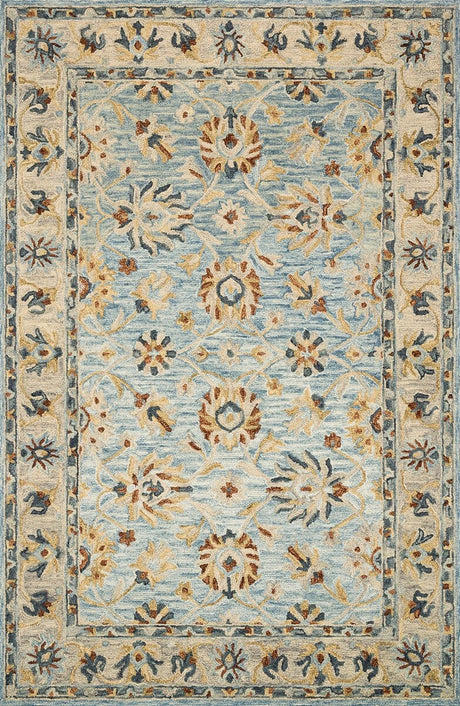 Loloi Victoria Vk - 18 Lt. Blue / Natural Rugs - Loloi - vitrvk - 18lbna2339