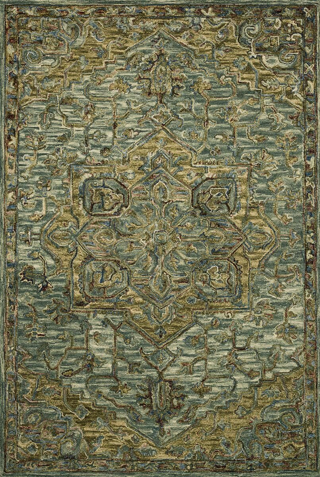 Loloi Victoria Vk - 20 Dark Green / Tobacco Rugs - Loloi - vitrvk - 20dgto2339