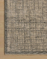 Loloi Winston WIT-01 Denim / Bone Rug - corner on wood