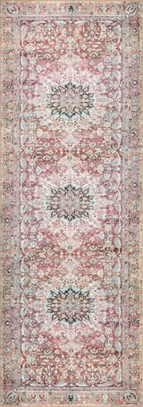 Loloi Wynter Wyn-05 Tomato/Teal Rugs.