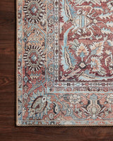 Loloi Wynter Wyn-05 Tomato/Teal Rugs.