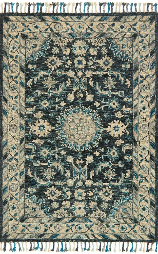 Loloi Zharah Zr-02 Teal / Grey Rugs.