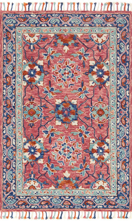 Loloi Zharah Zr-03 Rose / Denim Rugs.