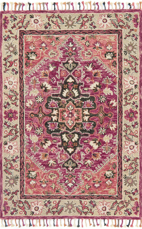 Loloi Zharah Zr-05 Raspberry / Taupe Rugs.