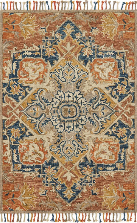 Loloi Zharah Zr-10 Rust / Blue Rugs.