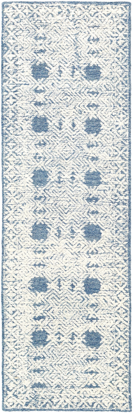 Surya Louvre Lou-2300 Navy, Cream, Ice Blue Rugs.