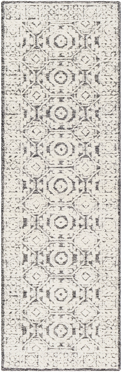 Surya Louvre Lou-2303 Black, White, Cream Rugs