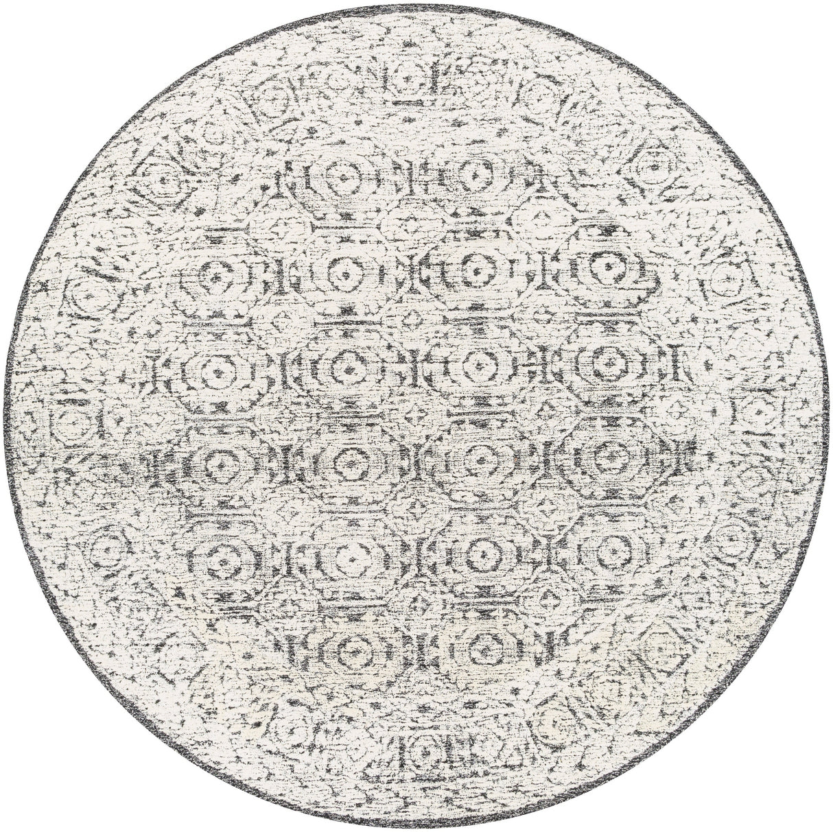 Surya Louvre Lou-2303 Black, White, Cream Rugs.