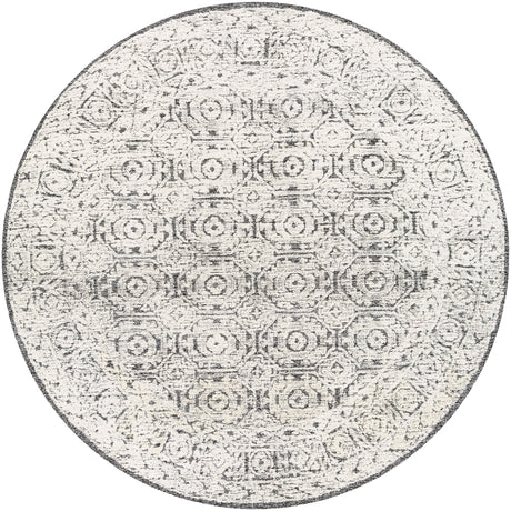 Surya Louvre Lou-2303 Black, White, Cream Rugs.