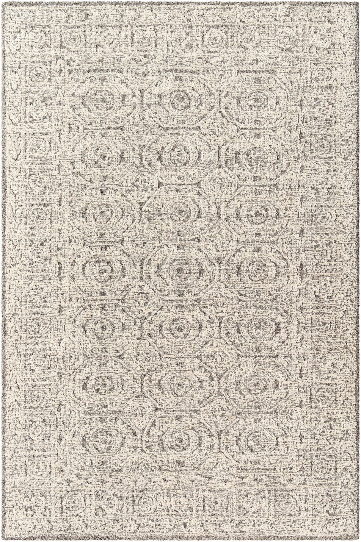 Surya Louvre Lou-2309 Ash, Light Grey, Slate Grey Taupe, Pearl, Pewter Rug.