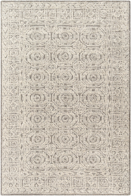 Surya Louvre Lou-2309 Ash, Light Grey, Slate Grey Taupe, Pearl, Pewter Rug.