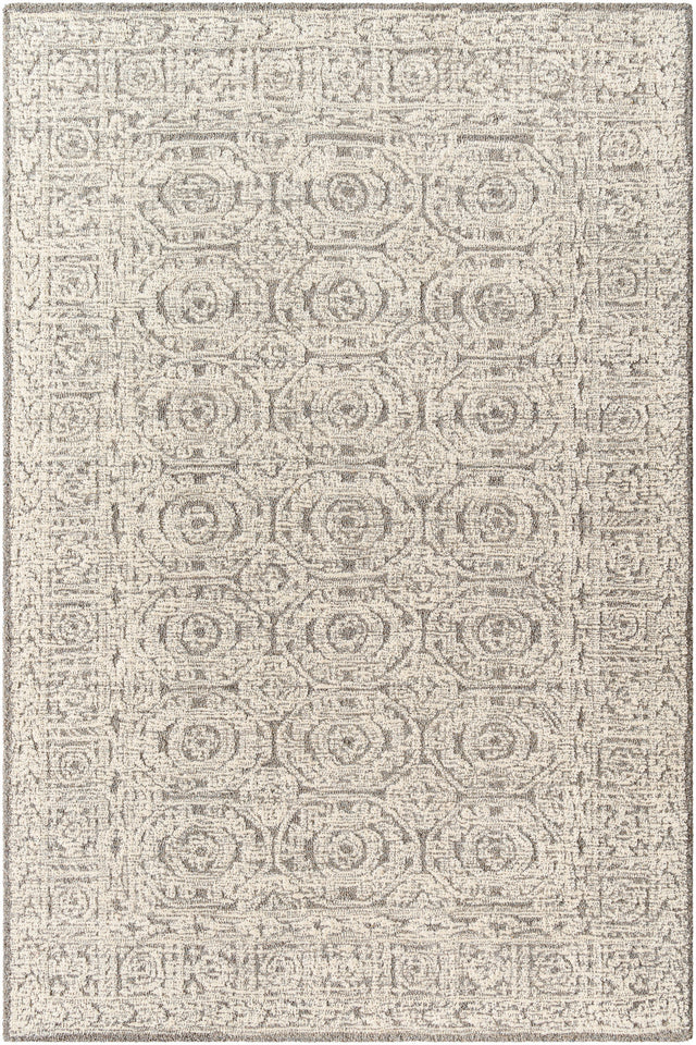 Surya Louvre Lou-2309 Ash, Light Grey, Slate Grey Taupe, Pearl, Pewter Rug.