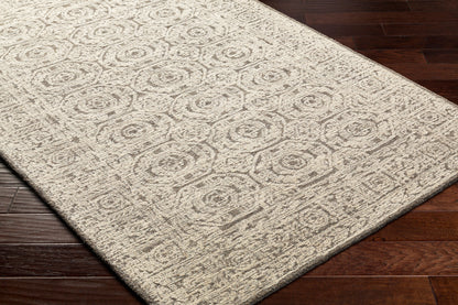 Surya Louvre Lou-2309 Ash, Light Grey, Slate Grey Taupe, Pearl, Pewter Area Rug