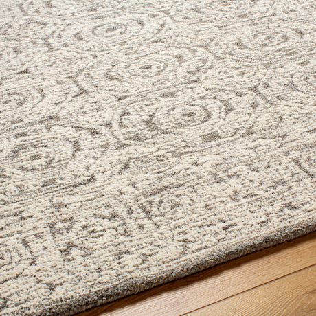 Surya Louvre Lou-2309 Ash, Light Grey, Slate Grey Taupe, Pearl, Pewter Rug.