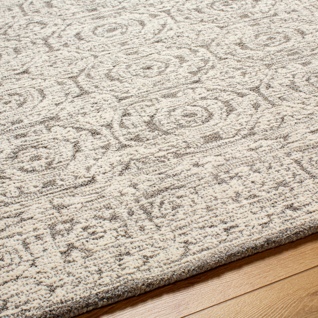 Surya Louvre Lou-2309 Ash, Light Grey, Slate Grey Taupe, Pearl, Pewter Rug.