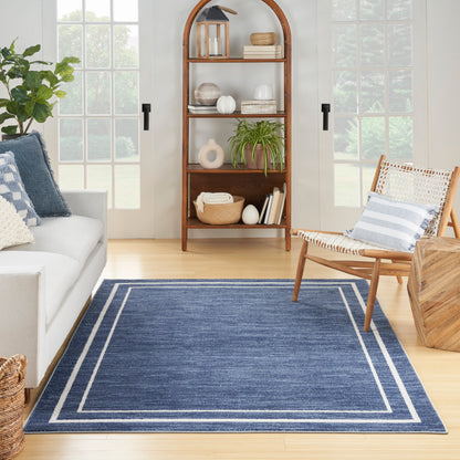 Nourison Nourison Essentials Nre02 Navy/Ivory Area Rug