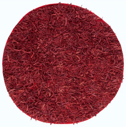 Safavieh Leather Shag Lsg511D Red Rugs