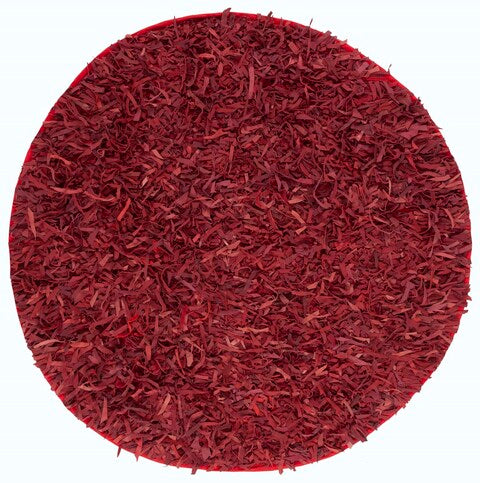 Safavieh Leather Shag Lsg511D Red Rugs.