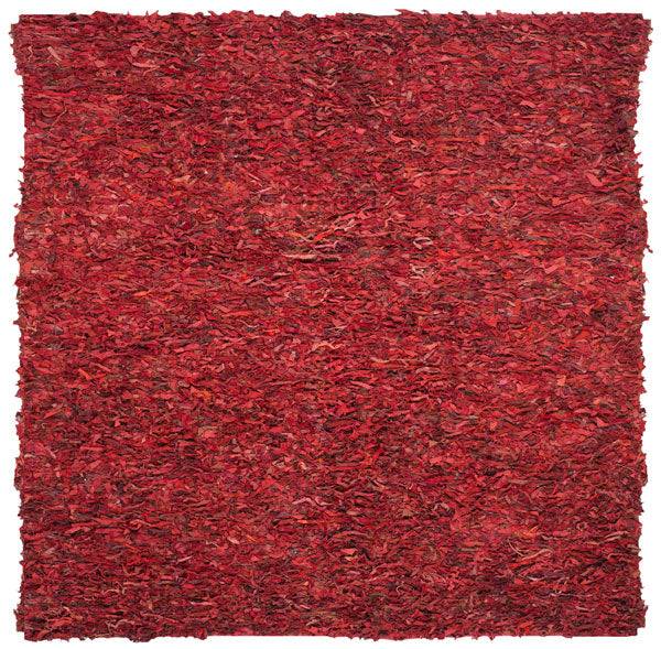 Safavieh Leather Shag Lsg511D Red Rugs.