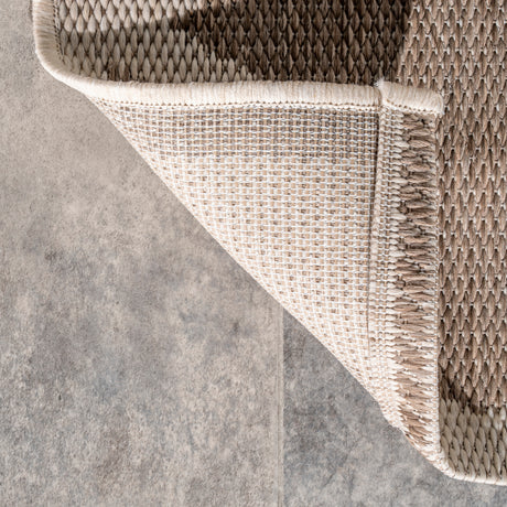 Nuloom Gina Moroccan Trellis Owdn06A Taupe Rug.