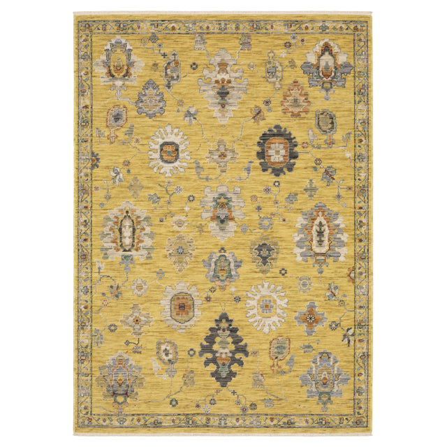 Oriental Weavers Sphinx LUCCA 2863G Yellow Floral Rugs