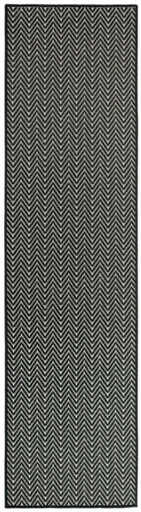 Nourison Horizon Indoor/Outdoor HOZ02 Black Contemporary Area Rugs