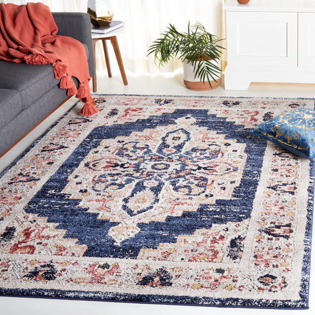 Safavieh Luna Lun103N Navy/Beige Rug.