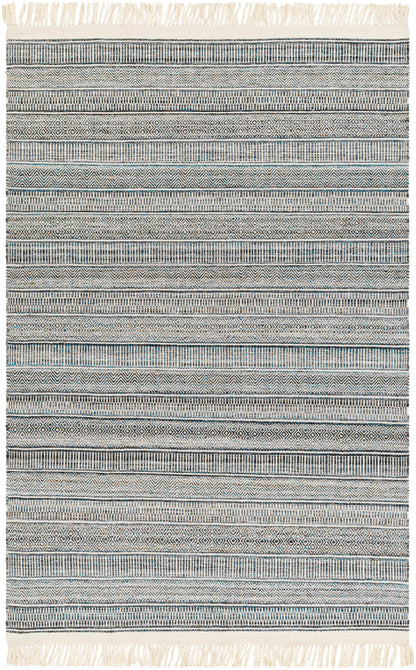 Surya Lily Lyi-2306 Beige, Charcoal, Bright Blue, Medium Brown Area Rug