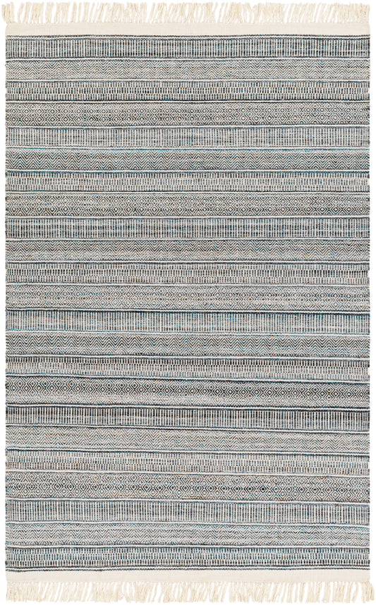 Surya Lily Lyi-2306 Beige, Charcoal, Bright Blue, Medium Brown Area Rug