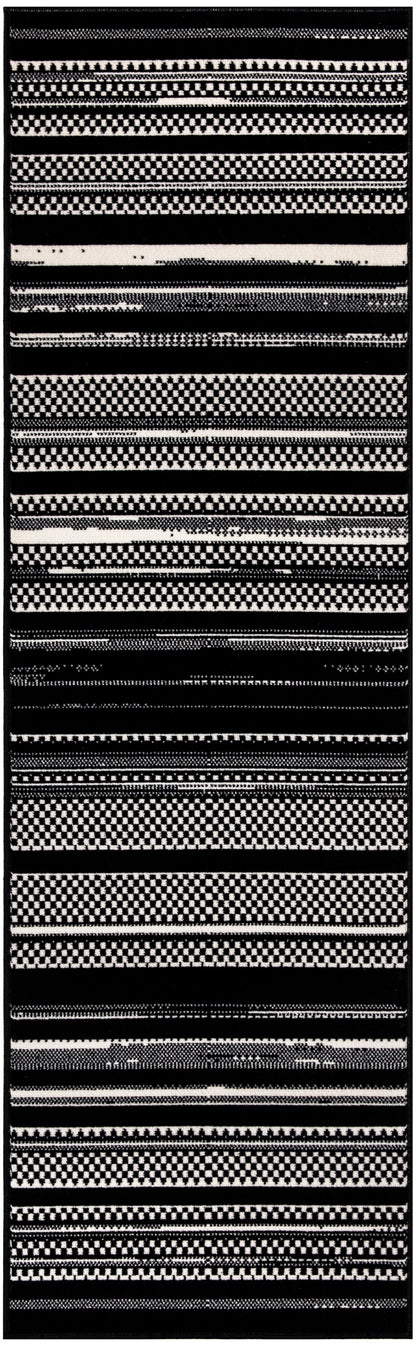 Nourison Grafix Grf41 Black White Area Rug