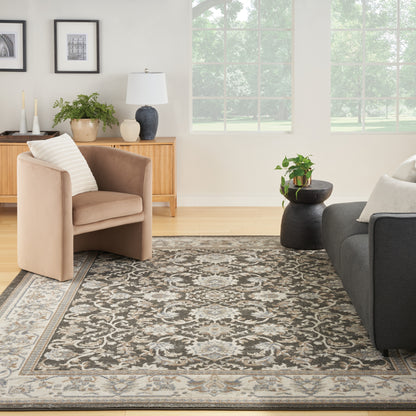 Nourison Serenity Home Srh02 Ivory Grey Blue Area Rug