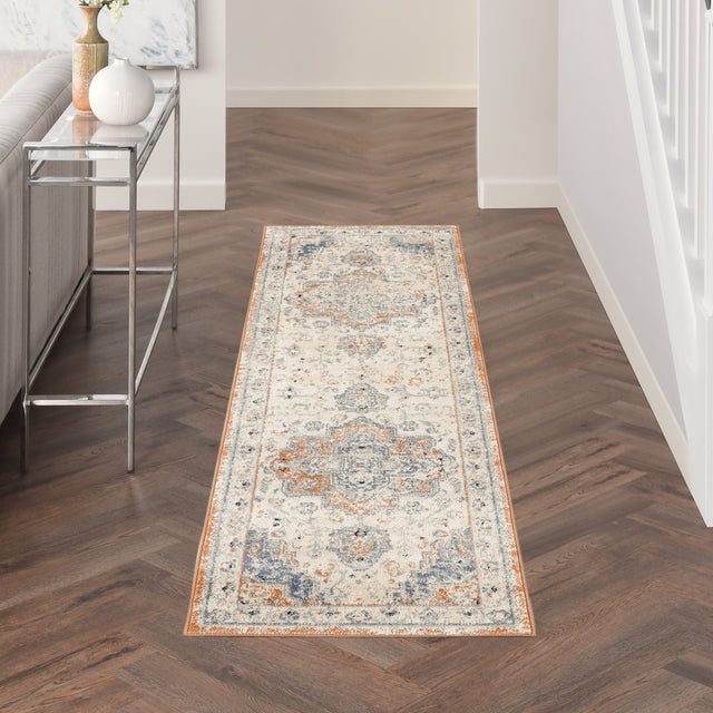 Nourison Nourison Essentials Persian Nre07 Beige Blue Rug.