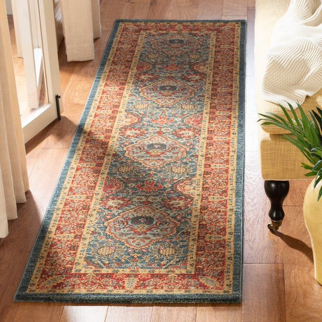 Safavieh Mahal Mah655C Navy/Red Rug