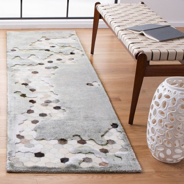 Safavieh Manhattan Man101A Grey/Ivory Rug
