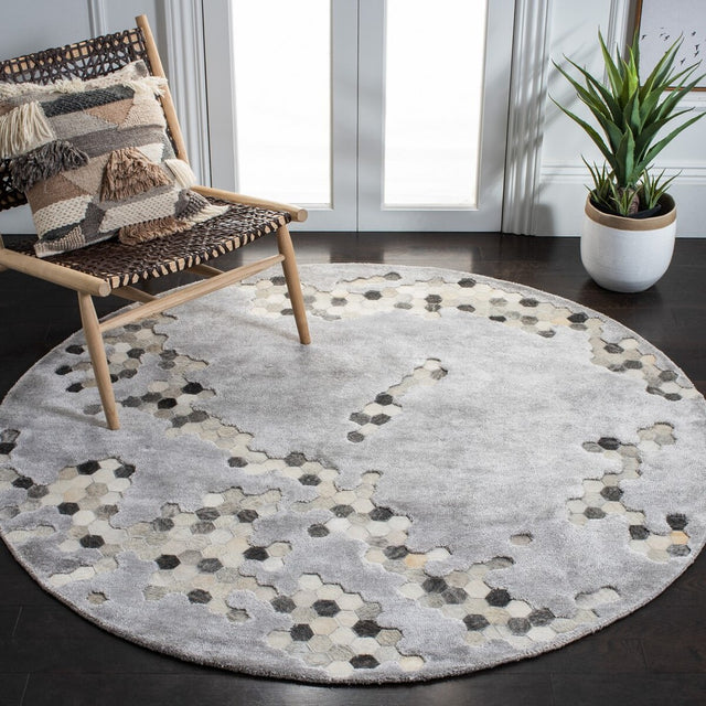Safavieh Manhattan Man101A Grey/Ivory Rug