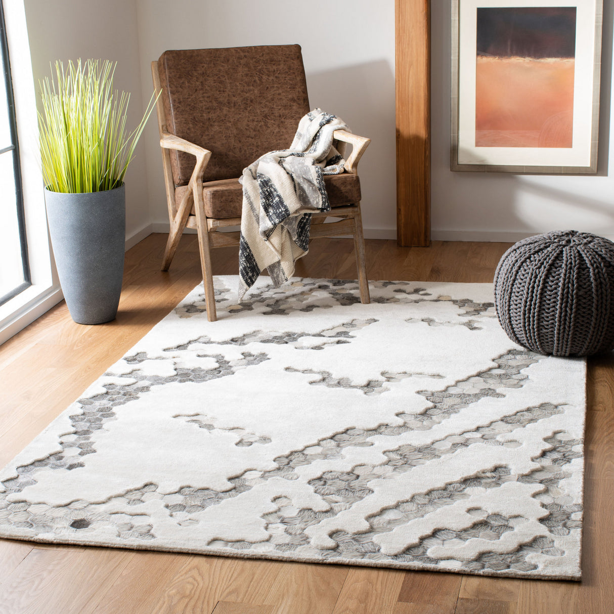 Safavieh Manhattan Man101B Ivory Rug.