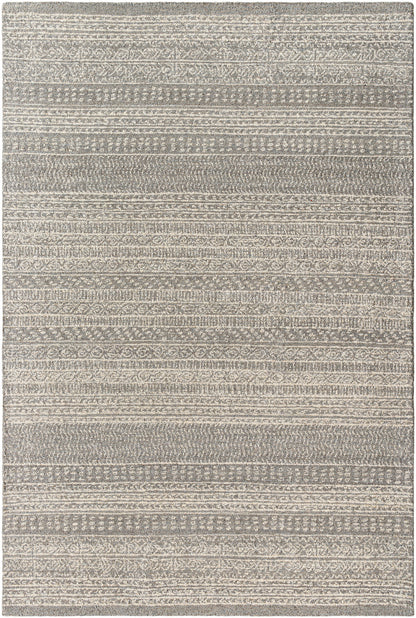 Surya Maroc Mar-2326 Ash, Sage, Pewter, Metallic - Silver, Sterling Grey Area Rug