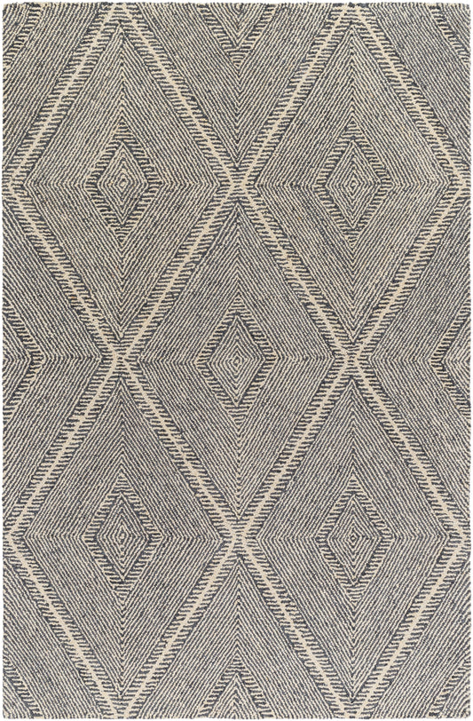 Surya Maroc Mar-2331 Grey, Sage, Dark Grey, Pewter, Ash, Metallic - Silver Area Rug