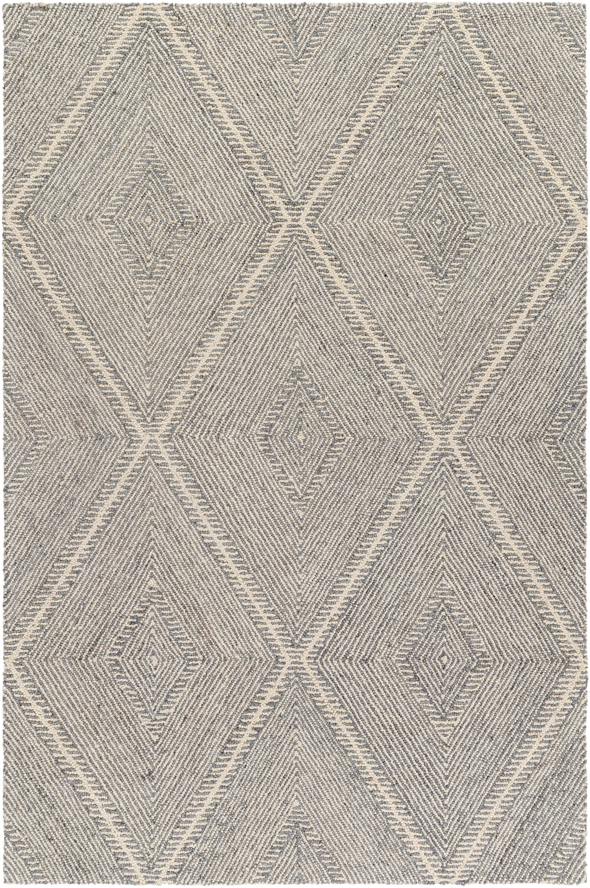 Surya Maroc Mar-2333 Ash, Sterling Grey, Sage, Metallic - Silver Area Rug