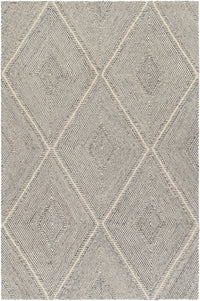 Surya Maroc Mar-2333 Ash, Sterling Grey, Sage, Metallic - Silver Area Rug