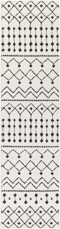 Surya Moroccan Shag Mcs-2309 Black, Charcoal, White Rugs