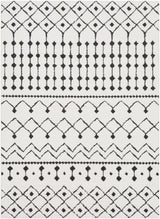 Surya Moroccan Shag Mcs-2309 Black, Charcoal, White Rugs.