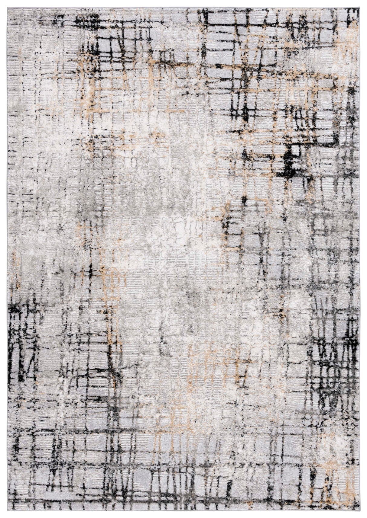 Safavieh Meadow Mdw550G Light Grey/Black Rug.