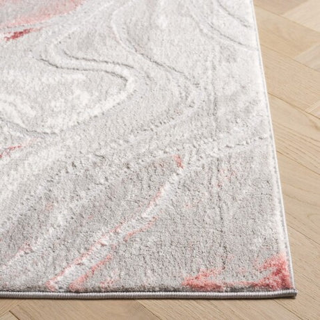 Safavieh Meadow Mdw553G Light Grey/Pink Rug.