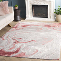 Safavieh Meadow Mdw553G Light Grey/Pink Rug